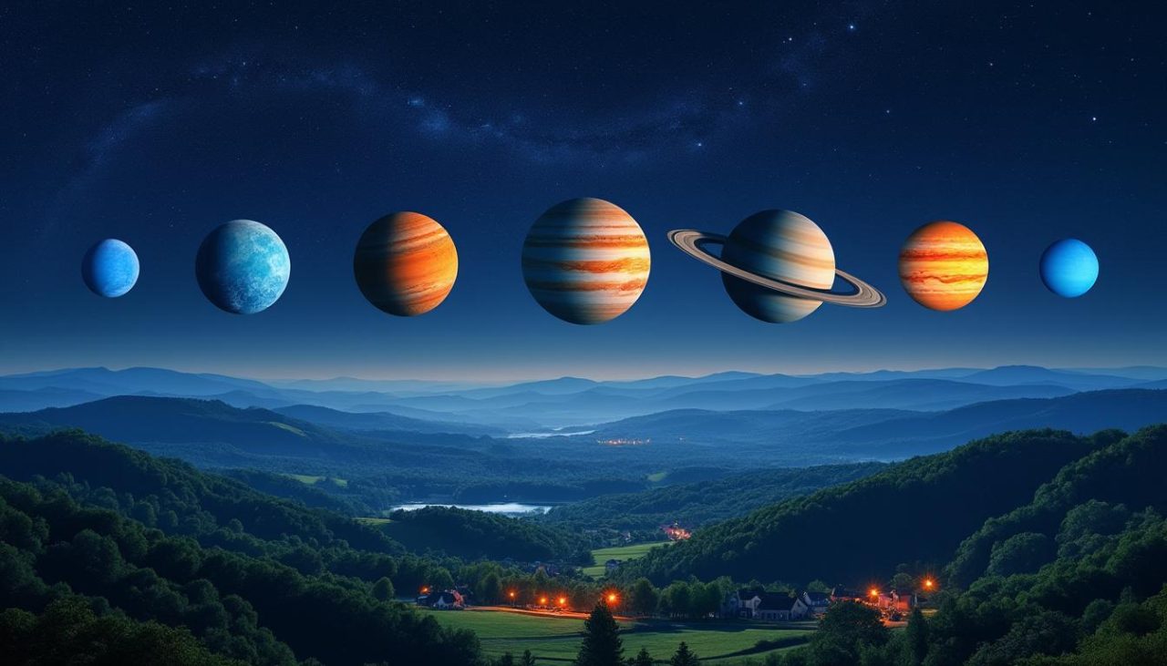 découvrez un spectacle céleste exceptionnel en franche-comté ce samedi avec l'alignement simultané de six planètes visibles à l'œil nu, un rendez-vous astronomique à ne pas manquer.