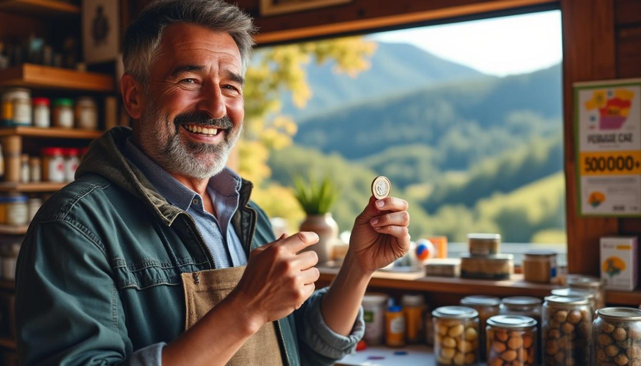 un joueur du jura, en franche-comté, remporte 500 000 euros en grattant toujours avec la même pièce, une histoire incroyable de chance et de persévérance.