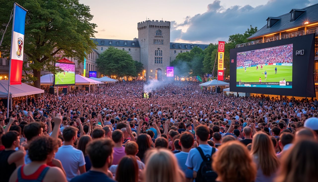 découvrez comment belfort crée une fan zone pour la coupe du monde tandis que montbéliard ne participe pas à l'événement sportif dans le nord franche-comté.