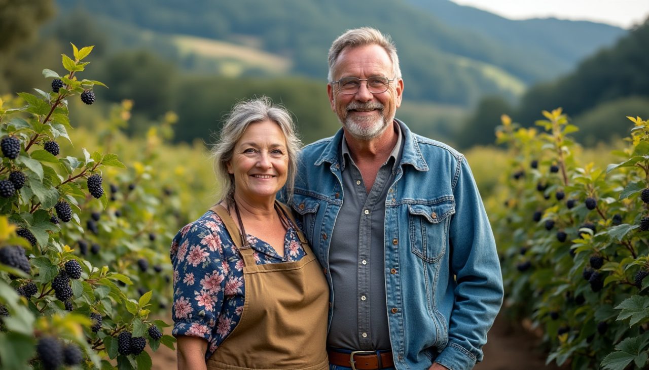 découvrez l'histoire d'un couple jurassien de franche-comté, l'un des rares producteurs français d'aronias, une baie aux nombreux bienfaits pour la santé.