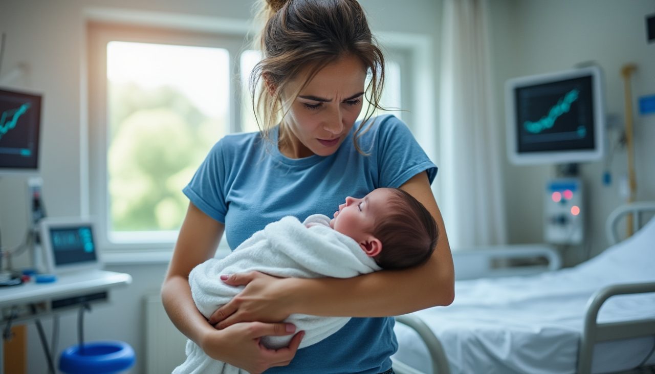 en franche-comté, une mère enlève son bébé testé positif à la cocaïne et au cannabis alors que l'enfant est hospitalisé, soulevant l'inquiétude des autorités sanitaires.