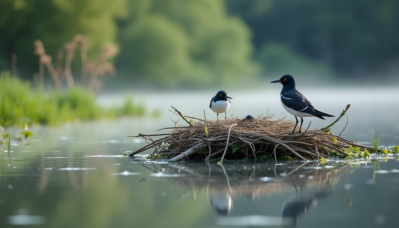 en bourgogne-franche-comté, des radeaux aménagés offrent un refuge à un oiseau menacé d’extinction et contribuent à sa préservation.